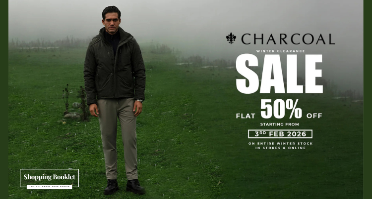 CHARCOAL WINTER END SALE FLAT 50% OFF