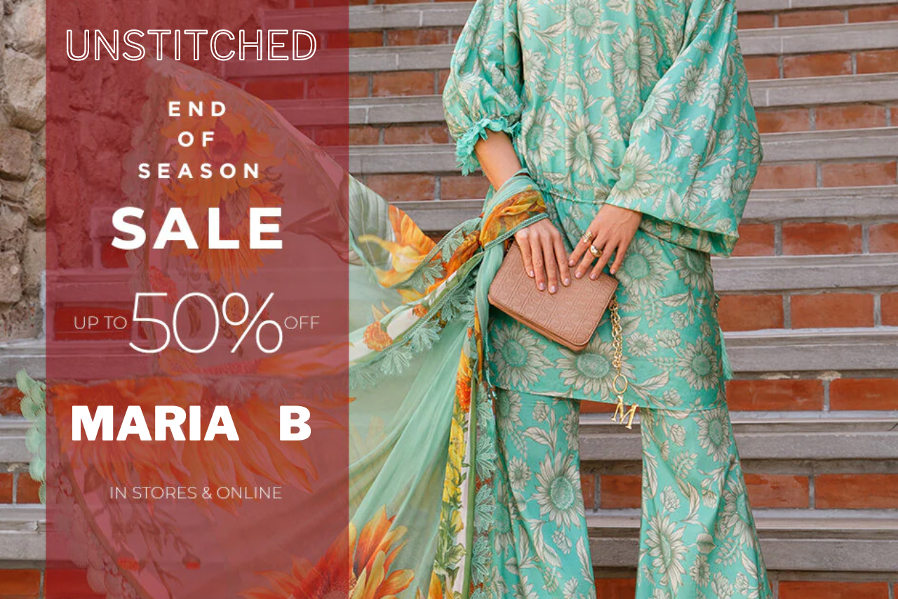 Maria B –  Unstitched Up to 50% OFF!