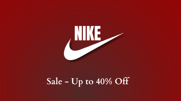 NIKE Sale – Up to 40% Off