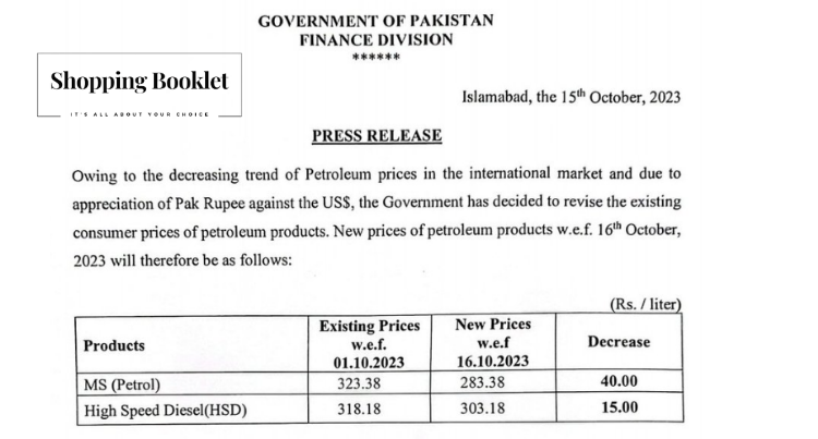 Petrol price lowered by Rs40; diesel falls by Rs15; kerosene oil down by Rs22 per liter