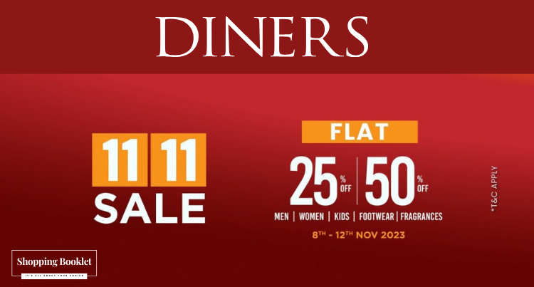 DINNERS 11.11 SALES FLAT 25% AND 50% 0FF