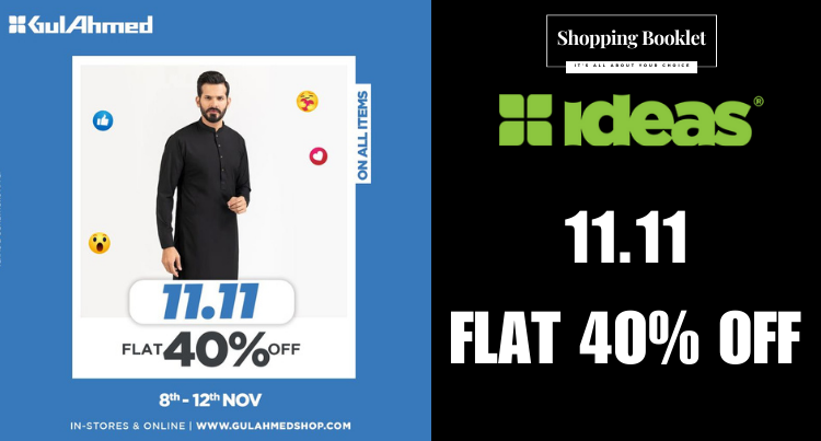 GUL AHMED 11.11SALE FLAT 40%OFF