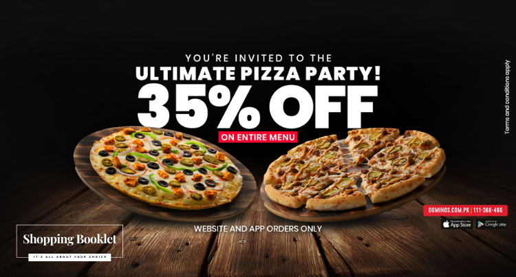 Unlimited Pizza Party 35% off Domino’s