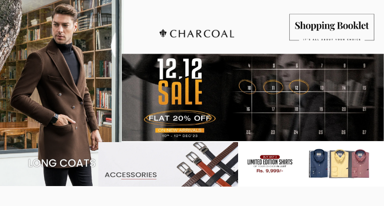 Charcoal 12/12 is live on December 11 and 12  20% OFF