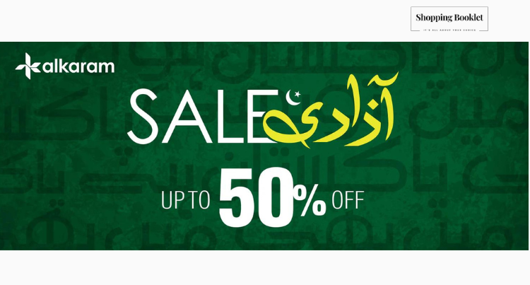 Alkaram Azadi Sale UPTO 50% OFF