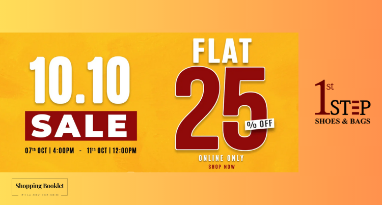 1st STEP 10.10 SALE FLAT 25% OFF