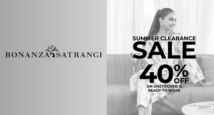 Bonanza Satrangi Summer Clearance Sale 40% off