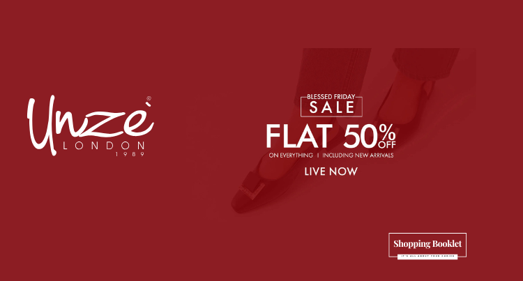 UNZE LONDON BLESSED FRIDAY SALE FLAT 50% OFF