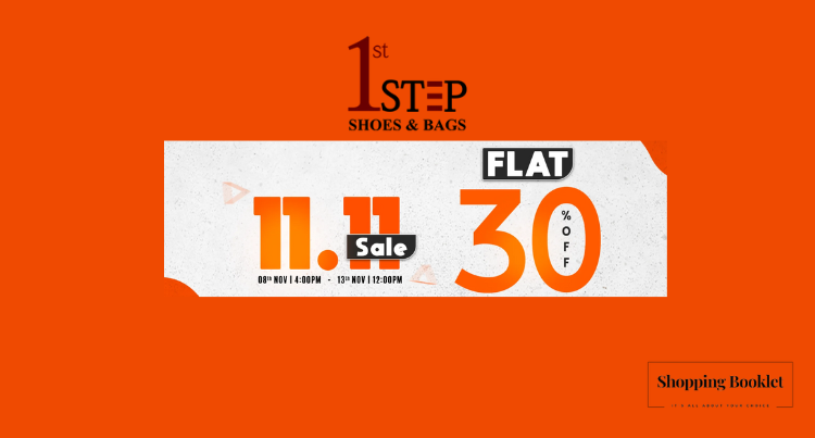 1st STEP FLAT 30% OFF 11.11 SALE