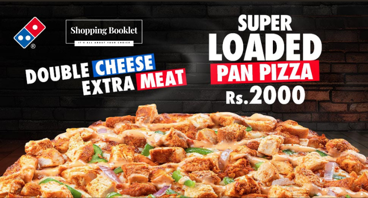 DOMINOS SUPER LOADED PAN PUZZA IN JUST RS.2000