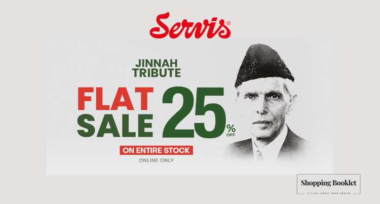 SERVICE JINNAH TRIBUTE SALE FLAT 25 % OFF