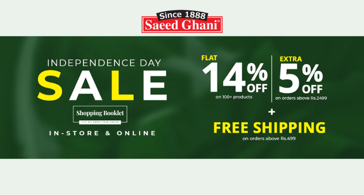 SAEED GHANI AZAADI SALE FLAT 15% OFF