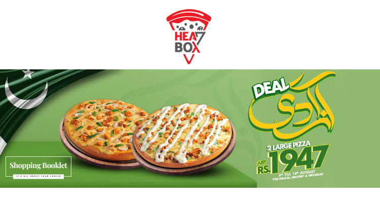 HEATBOX PIZZA AZAADI DEAL IN JUST RS.1947