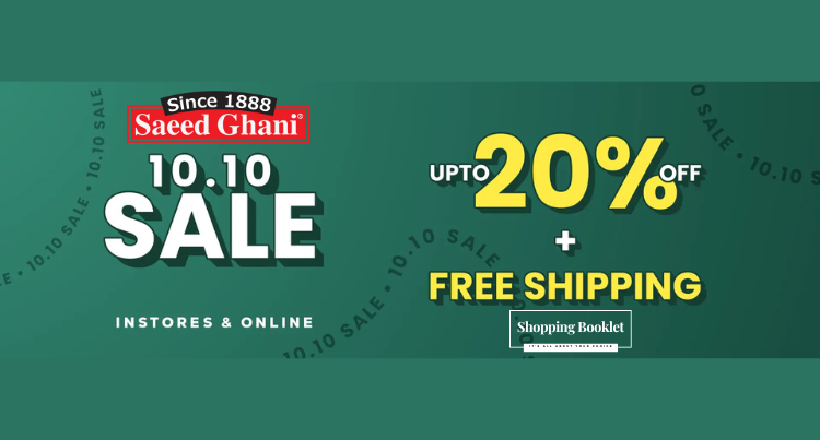 SAEED GHANI 10.10 SALE FLAT 20% OFF