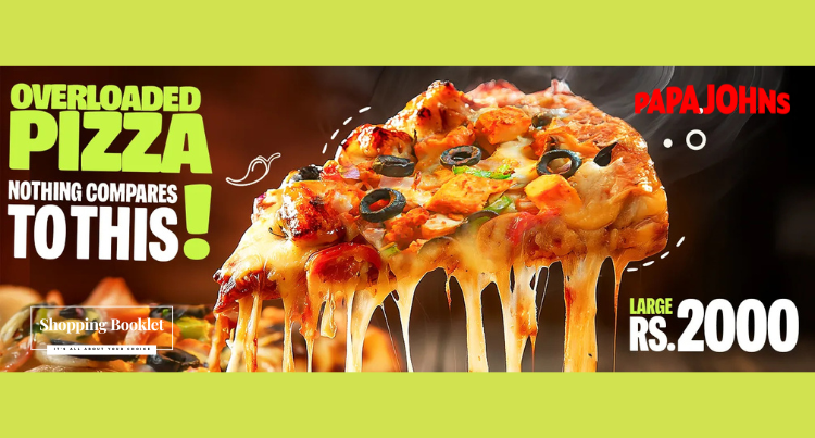 PAPA JOHN,S OVERLOADED PIZZA  JUST RS. 2000