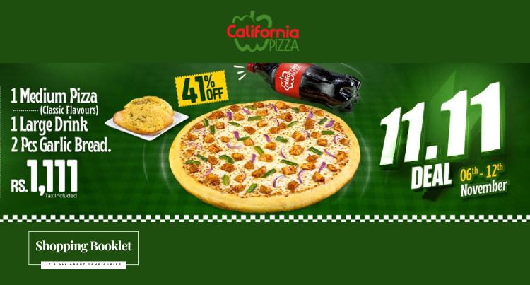 CALIFORINA PIZZA JUST RS.1111 DEAL