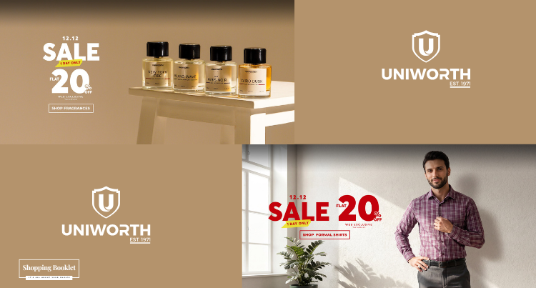 UNIWORTH 12.12 SALE FLAT 20% OFF