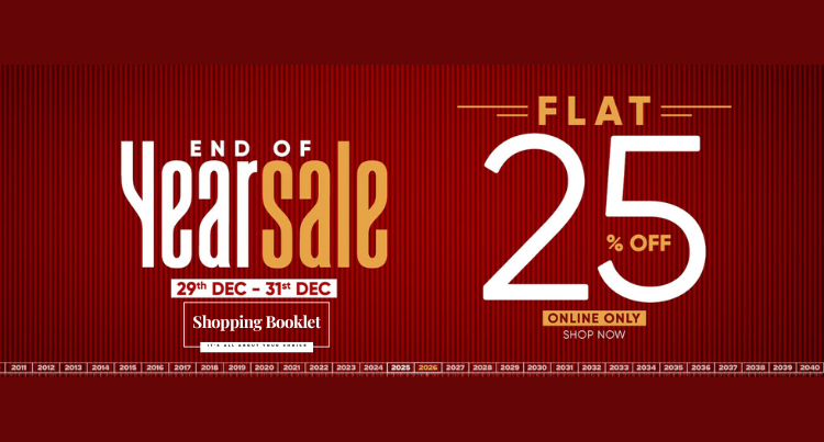 1st STEP END OF YEAR SALE FLAT 25% OFF