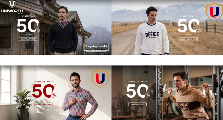 UNIWORTH WINTER SALE UPTO 50% OFF