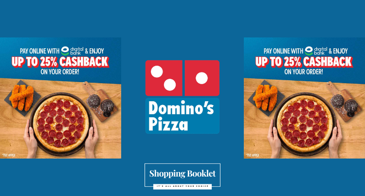 DOMINOS PIZZA 25% OFF WITH EASY PAISA